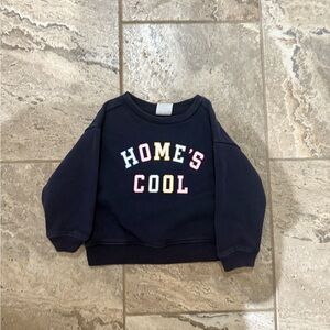 Size 2T GAP Toddler “Homes Cool” Navy Sweatshirt